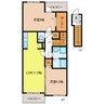 プライムガーデンA 2LDKの間取り