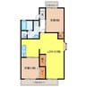 グランディール木崎　Ｂ 2LDKの間取り
