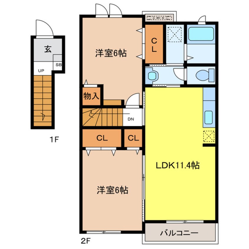 間取図 セレーノＡ