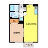 モナリエ 1LDKの間取り