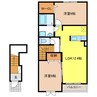プライムガーデンB 2LDKの間取り
