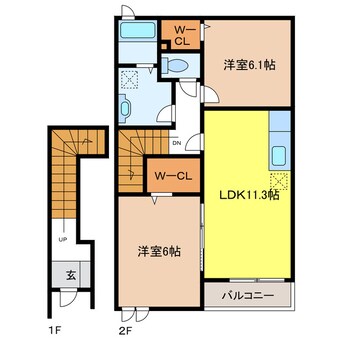 間取図 アヴァンシャーレ