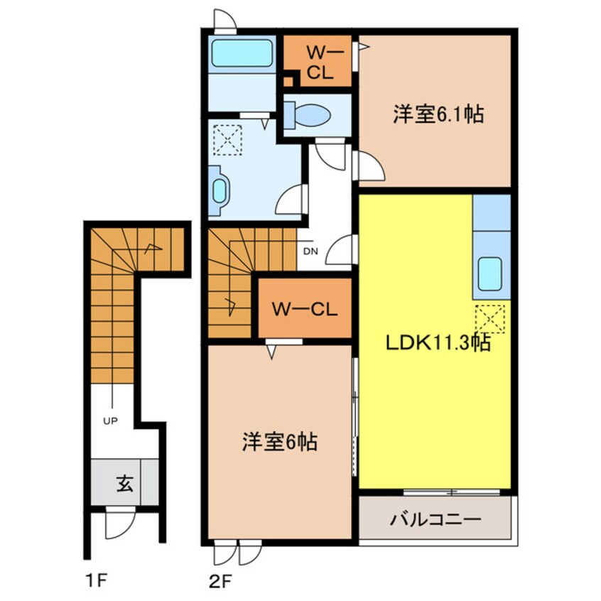間取図 アヴァンシャーレ