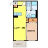 レジデンス北方 1LDKの間取り