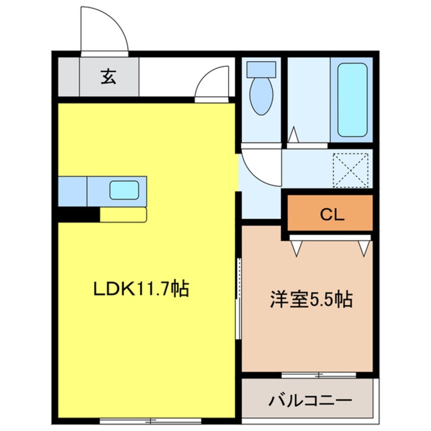 間取図 レジデンス北方