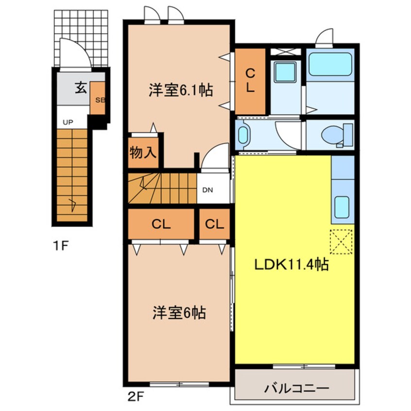 間取図 アムールＣ