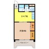スカイハイツ 1DKの間取り