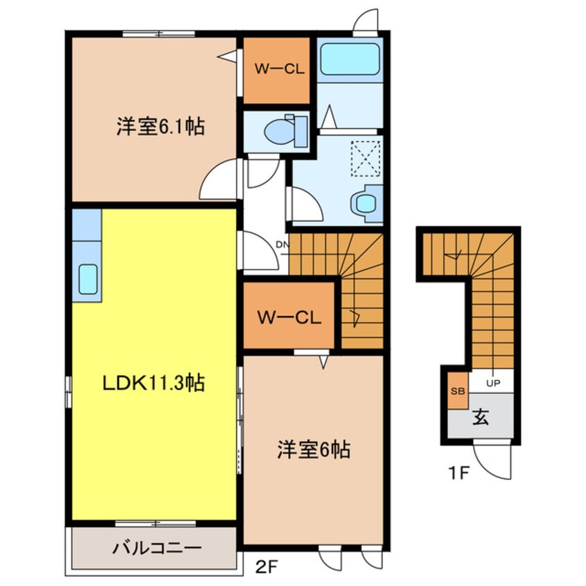 間取図 サンパティークＣ