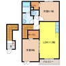 アウローラA 2LDKの間取り