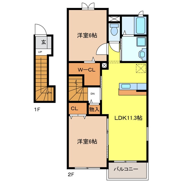 間取り図 ボンヌ・フレーズＢ