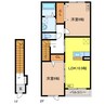 メルキュール 2LDKの間取り