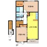 ジェルメ 2LDKの間取り