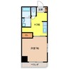 シャトーみずほ 1Kの間取り