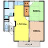 アネックス 2LDKの間取り