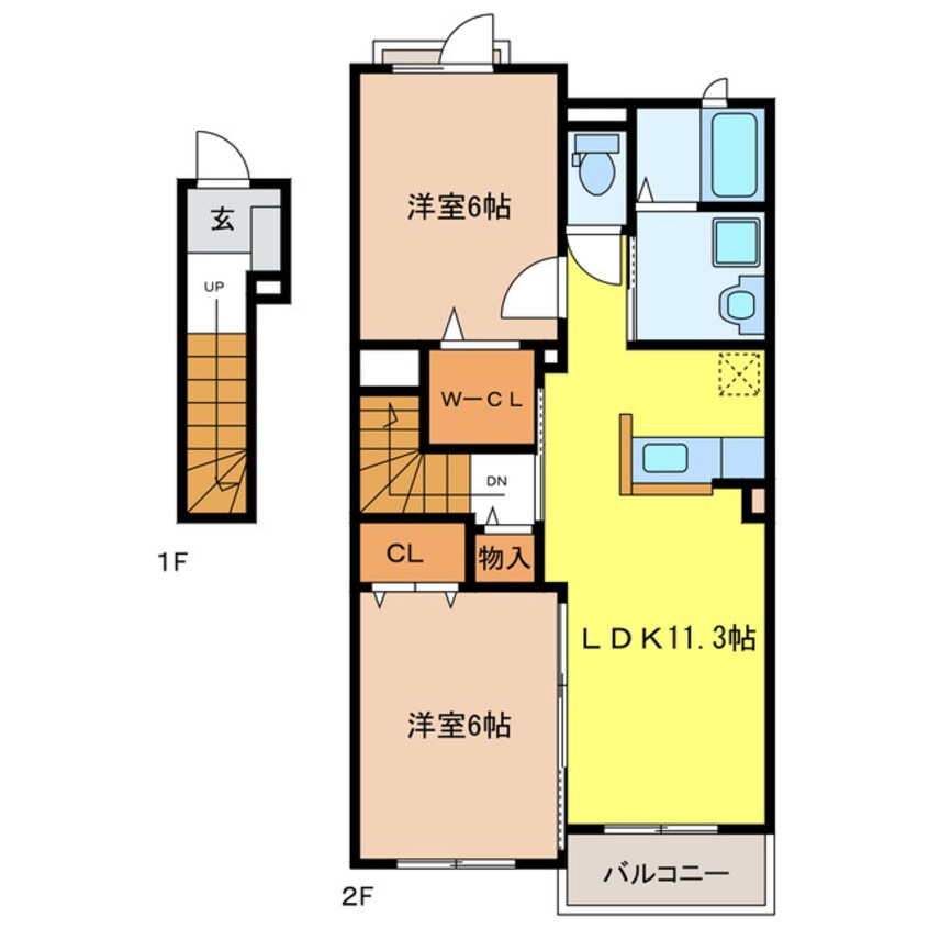 間取図 フランヴェールⅢ