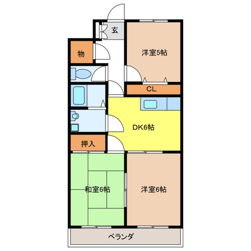 間取図 フォルビテッツア瑞穂