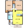 ラ　メゾン　デスポワ 2LDKの間取り