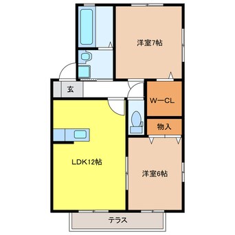 間取図 ウィルモア天狗堂