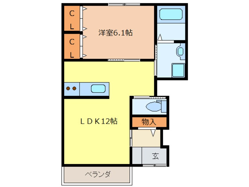 間取図 スミールＢ