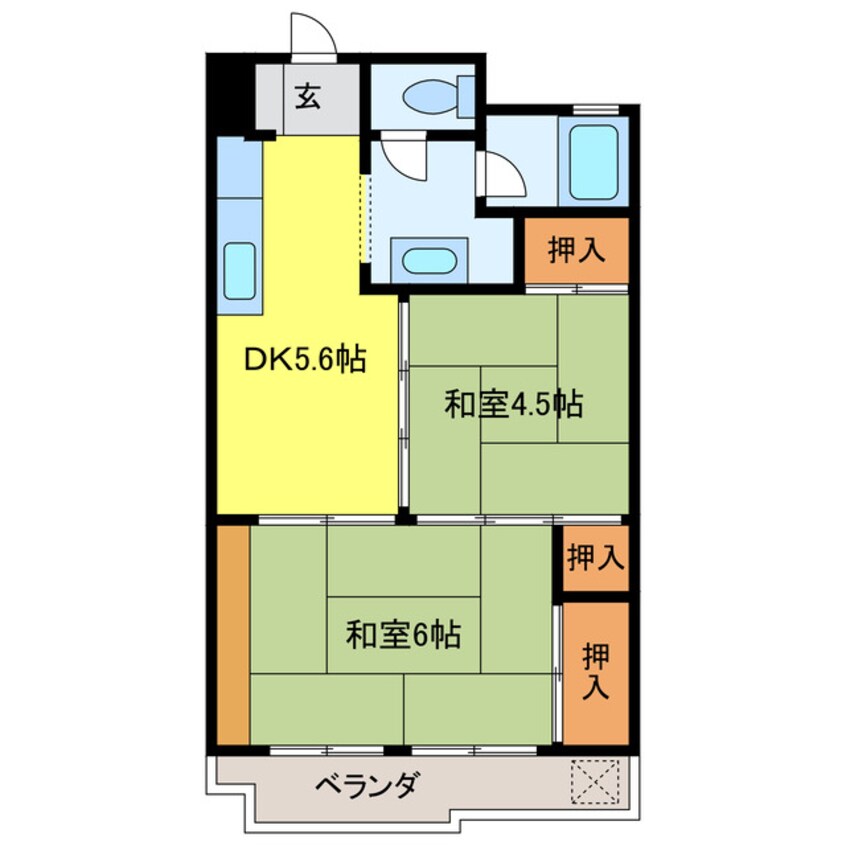 間取図 ハイタウンみずほⅠ