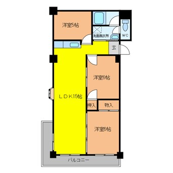 間取図 ハイタウンみずほⅡ