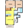 シャトーアサヒⅣ 2LDKの間取り
