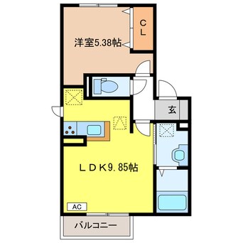 間取図 ＳＰＥＲＡＮＺＡ（ｽﾍﾟﾗﾝﾂｧ）