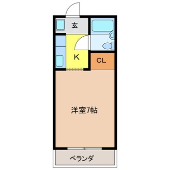 間取図 樽見鉄道樽見線/横屋駅 徒歩15分 1階 築22年