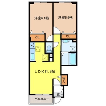 間取図 エストレージャ