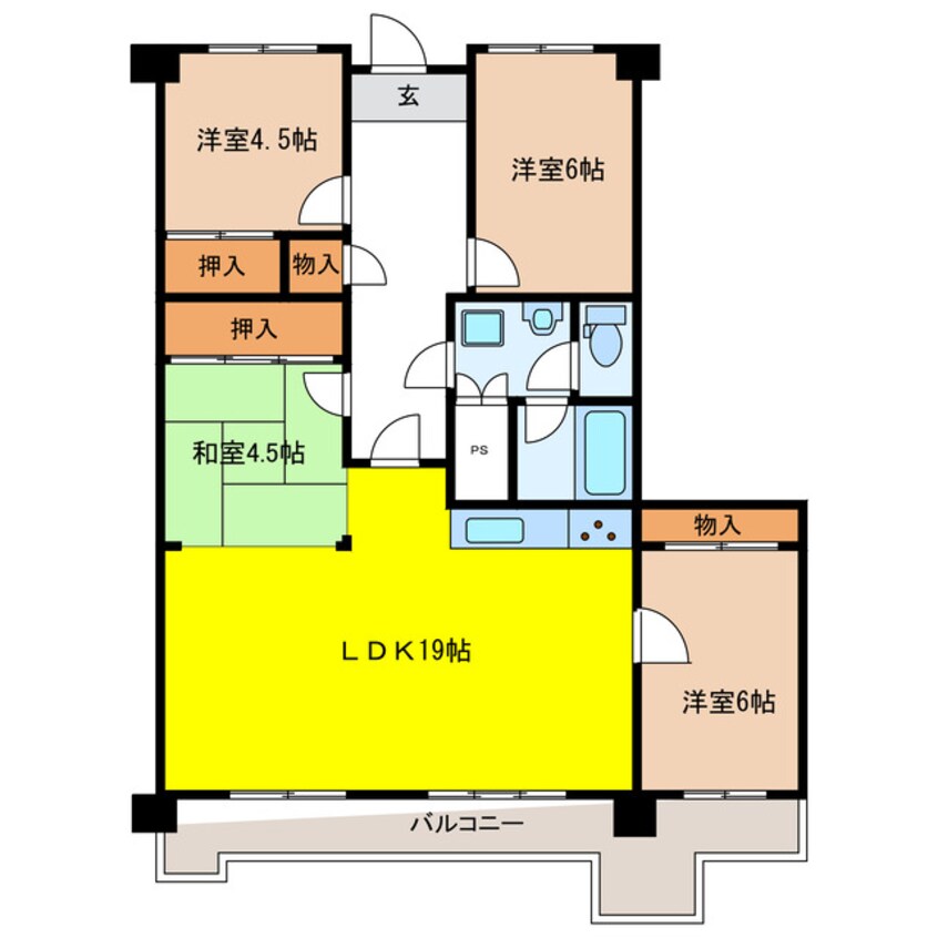 間取図 リバティ穂積