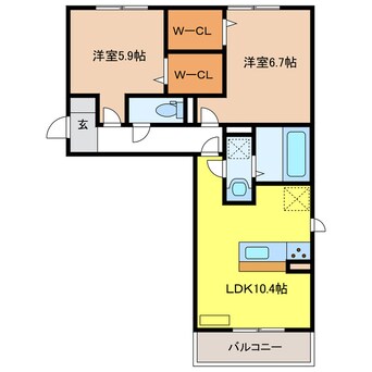 間取図 Le ciel（ル　シエル）