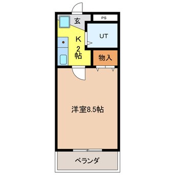 間取図 ベストハイツ牛牧