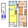 セレーネⅧ　 2LDK+Sの間取り