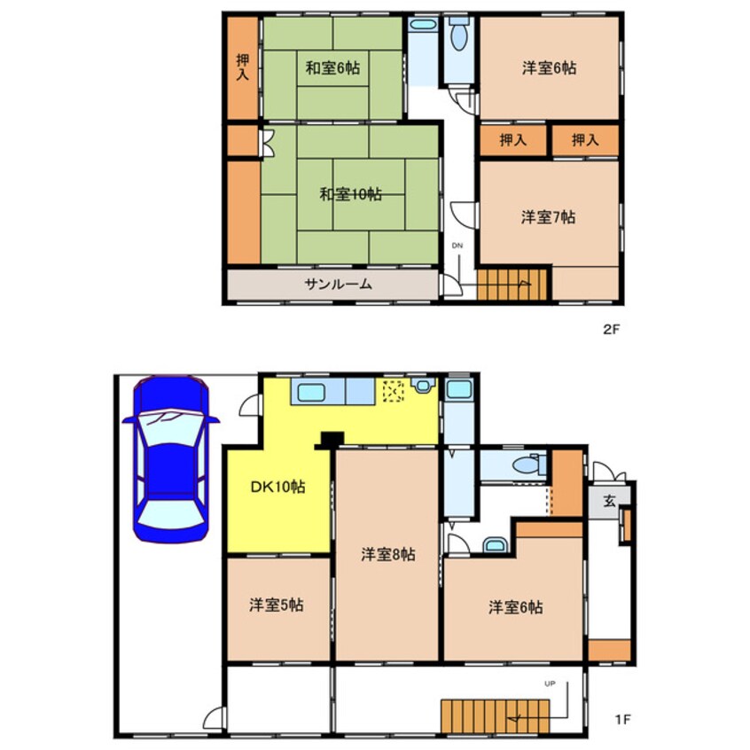 間取図 本田A様戸建貸家