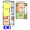 本巣市仏生寺貸家　2 3LDKの間取り