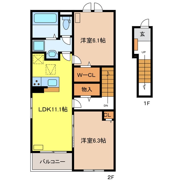 間取り図 アイ　アドバンスB棟