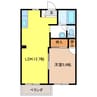 フレグランスアオキ 1LDKの間取り