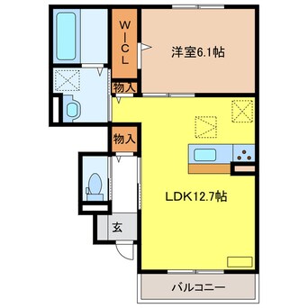 間取図 シャトーアサヒⅦ