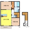 シャトーアサヒⅦ 2LDKの間取り