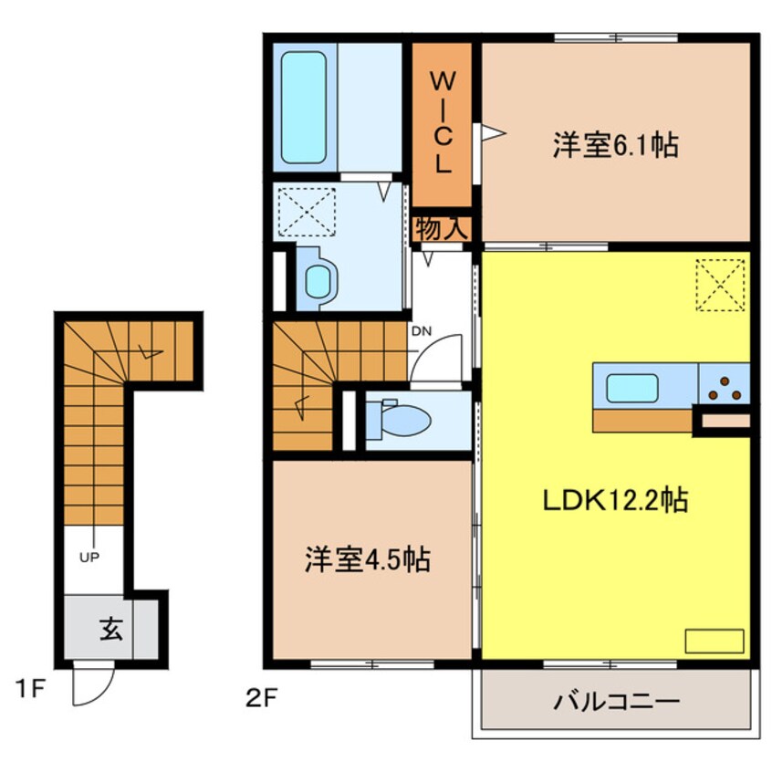 間取図 シャトーアサヒⅦ