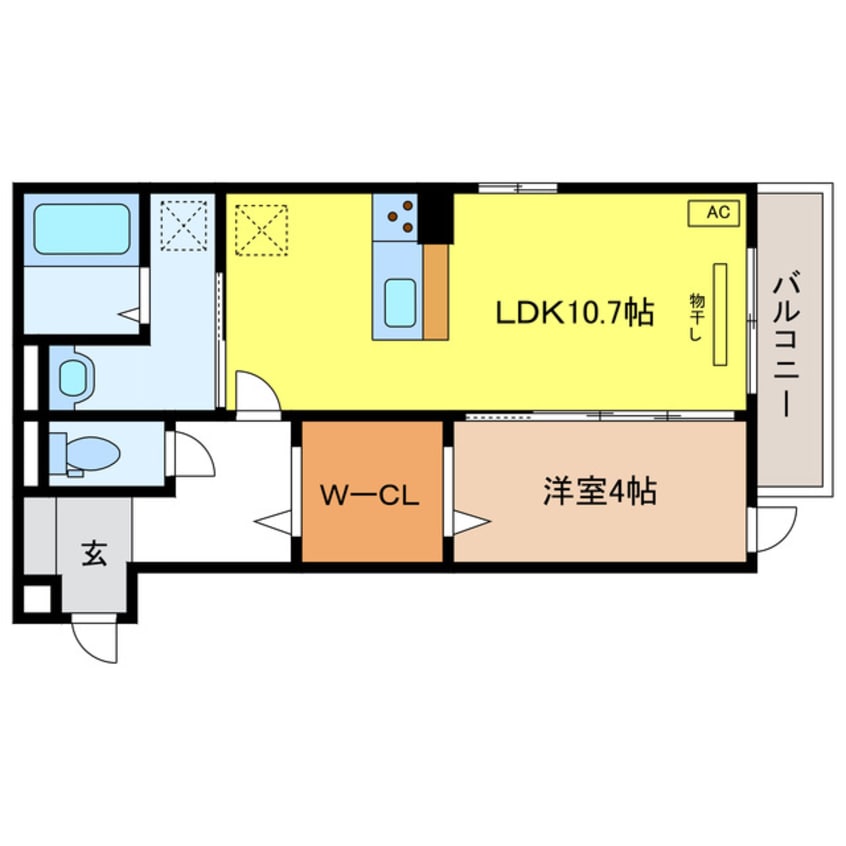 間取図 Regulus（ﾚｸﾞﾙｽ）