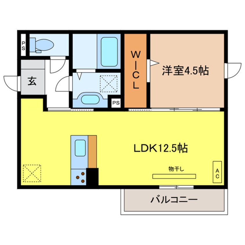 間取図 Regulus（ﾚｸﾞﾙｽ）