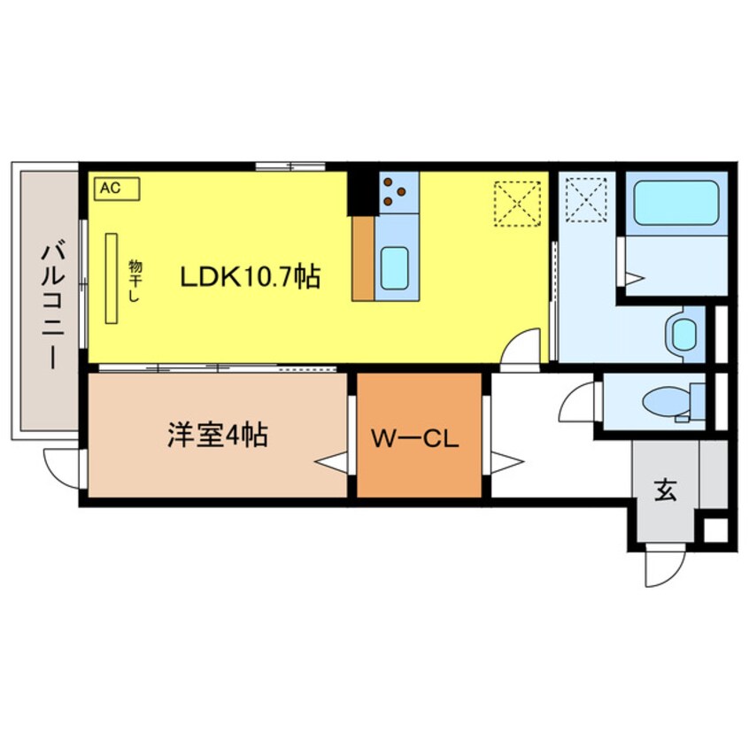 間取図 Regulus（ﾚｸﾞﾙｽ）