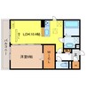 Souwa 1LDKの間取り