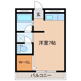 間取図 コスモハイツ正木　1