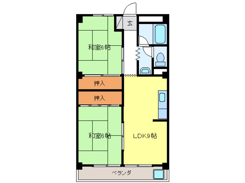 間取図 美島ハイツ