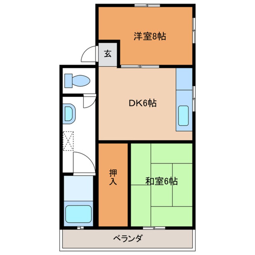 間取図 白菊ハイツ