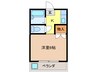 コーポ能勢 1Kの間取り