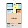 コーポ能勢 1Kの間取り