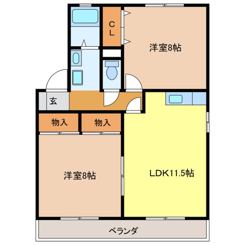 間取図 カメリア　Ｃ